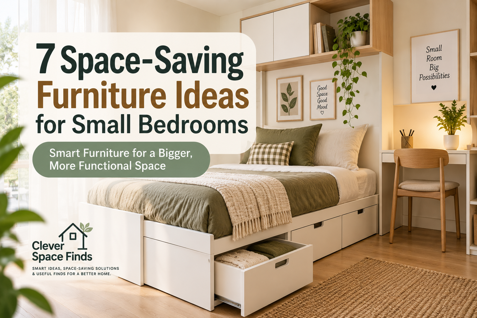 7 Space-Saving Furniture Ideas for Small Bedrooms